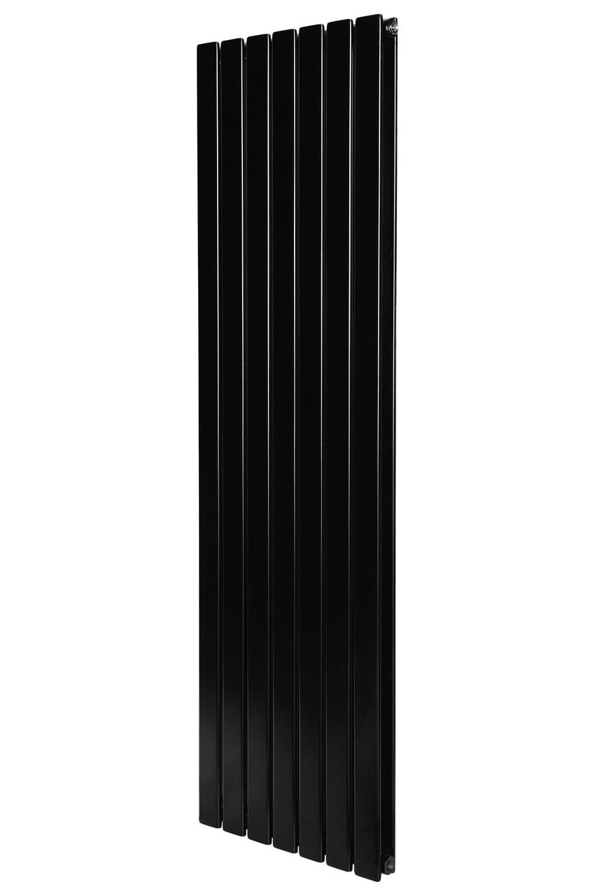 Вертикальный дизайнерский радиатор отопления ARTTIDESIGN Livorno II 7/1600/476/50 черный матовый